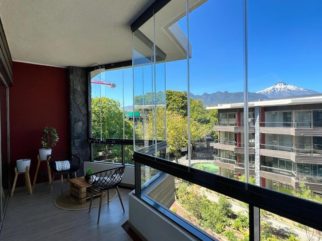Centrico Dpto En Con Terraza Y Espectacular Vista Al Volcan * Pucón